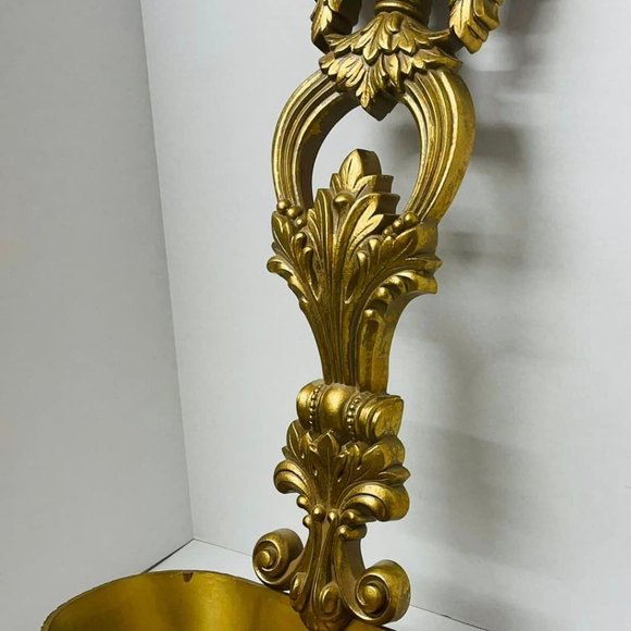 972 Vintage LADLE HOME INTERIOR GOLD ORNATE SYROCO LADLE SPOON 31" tall  Homco. - Picture 9 of 9
